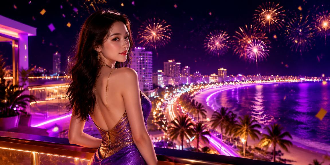 Khung cảnh giải trí casino bên bãi biển Mũi Né nhộn nhịp về đêm